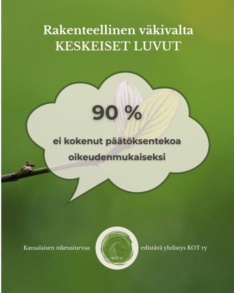 Avoin vastaus Poliisihallitukselle | 90 % ei kokenut päätöksentekoa oikeudenmukaiseksi.